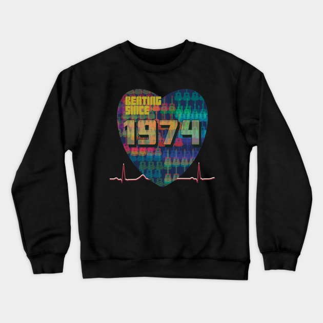 1974 - Beating Since Crewneck Sweatshirt by KateVanFloof